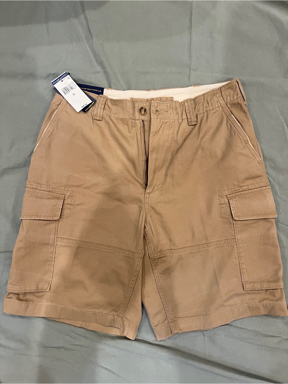Ralph Lauren Men's Khaki Cargo Shorts